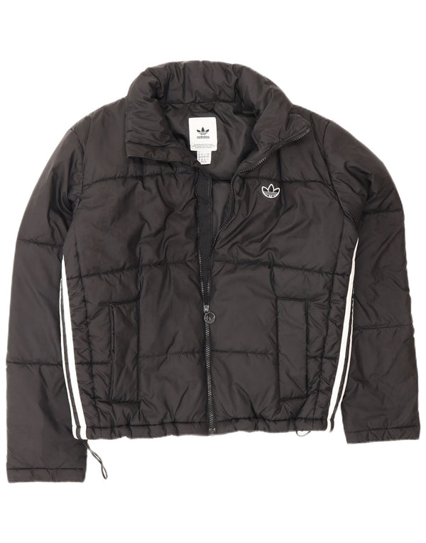 Jachetă căptușită supradimensionată pentru femei Adidas UK 10 Poliester negru mic
