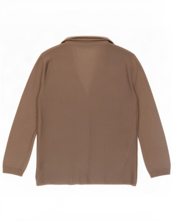 Massimo Dutti Pulover cardigan deschis pentru femei UK 12 Medium Grey