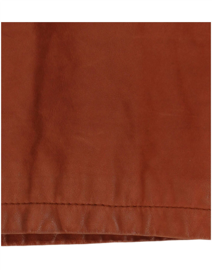 Jachetă din piele pentru bărbați Dibi UK 42 XL din piele maro