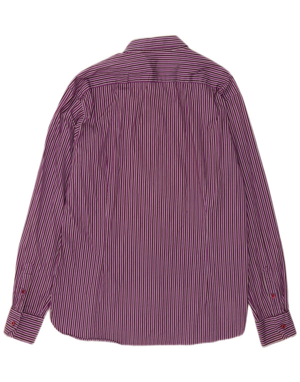 Cămașă pentru bărbați Ted Baker Mărimea 5 XL Bumbac cu dungi mov