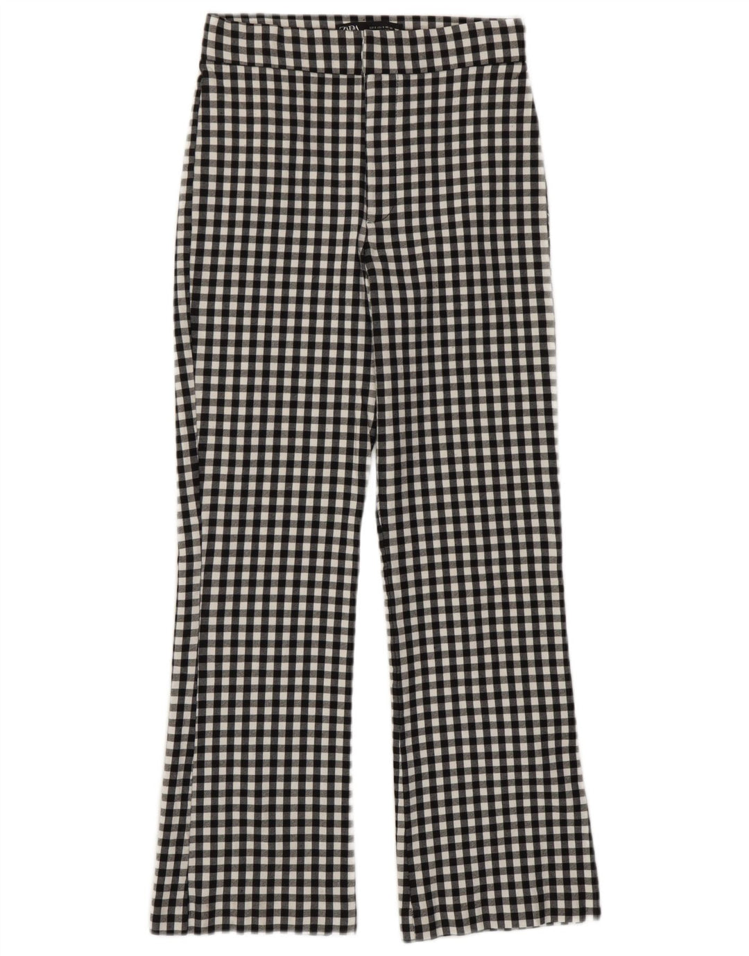 Pantaloni casual pentru femei Bootcut Zara Mici L26 L25 Viscoză neagră