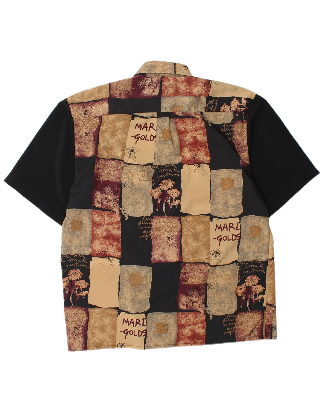 Cămașă cu mânecă scurtă pentru bărbați DAY-X Mărimea 15 1/2 Mediu Bej Poliester mozaic