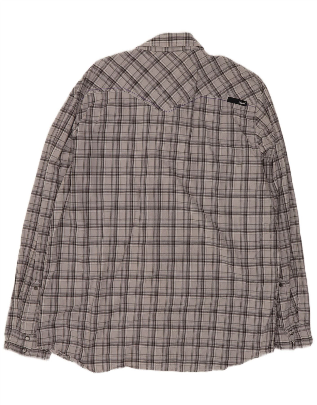 Cămașă Vans pentru bărbați 2XL, bumbac cu carouri gri