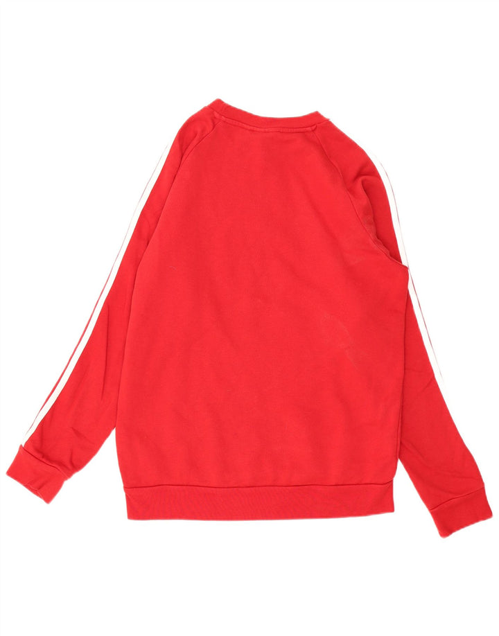 ADIDAS Mens Sweatshirt Jumper XS Red Cotton
