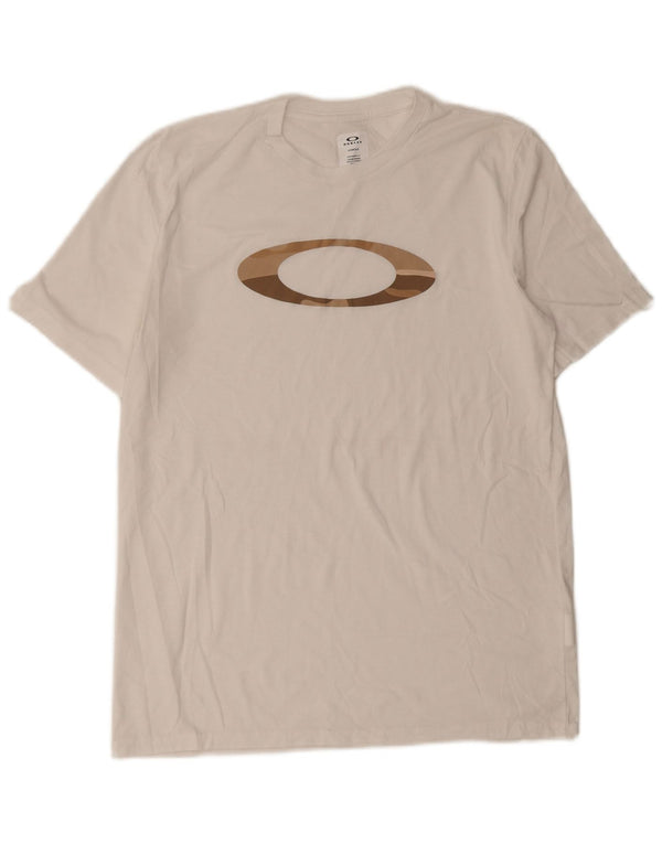 Tricou grafic pentru bărbați Oakley Top Large White