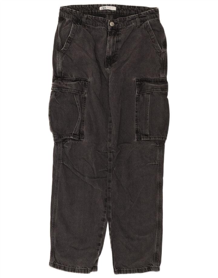 Blugi drepti cargo pentru bărbați Zara EU 40 Medium W31 L31 Gri