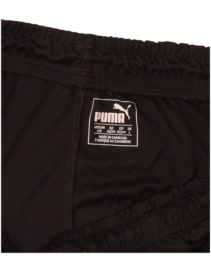 PUMA Mens Sport Shorts Large Black Polyester