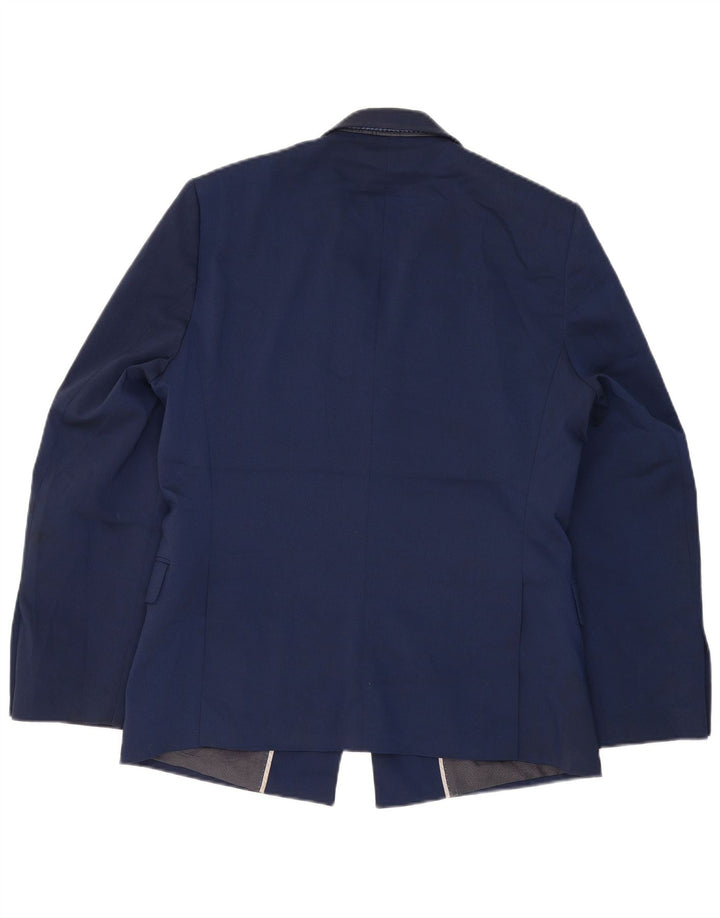 Jachetă pentru bărbați Marks & Spencer, cu 1 buton, UK 40, mare, bleumarin, clasică