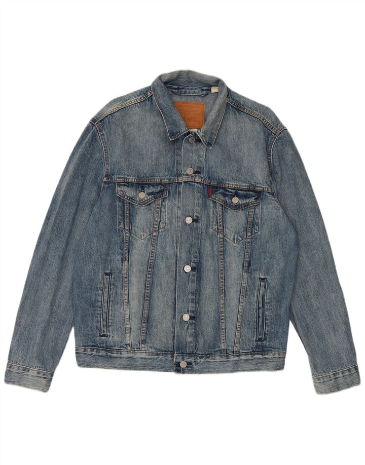 Jachetă de blugi pentru bărbați Levi's UK 40, mare, albastru, bumbac