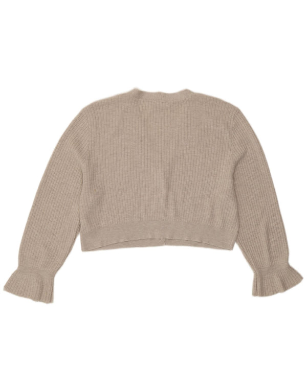 Pulover cardigan supradimensionat pentru femei Topshop UK 14 Poliester mediu gri