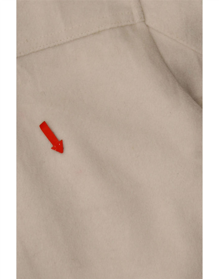 Jachetă Blazer pentru femei Zara cu 4 nasturi, UK 10, poliester alb mic
