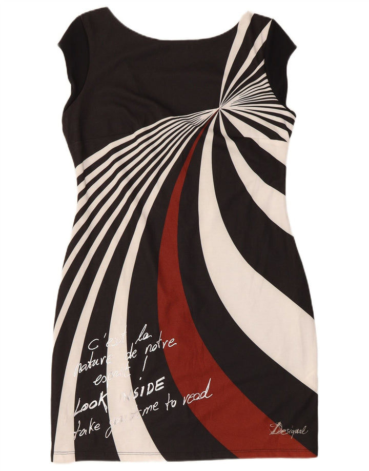 Rochie teacă cu grafică Desigual pentru femei UK 18 XL poliester negru