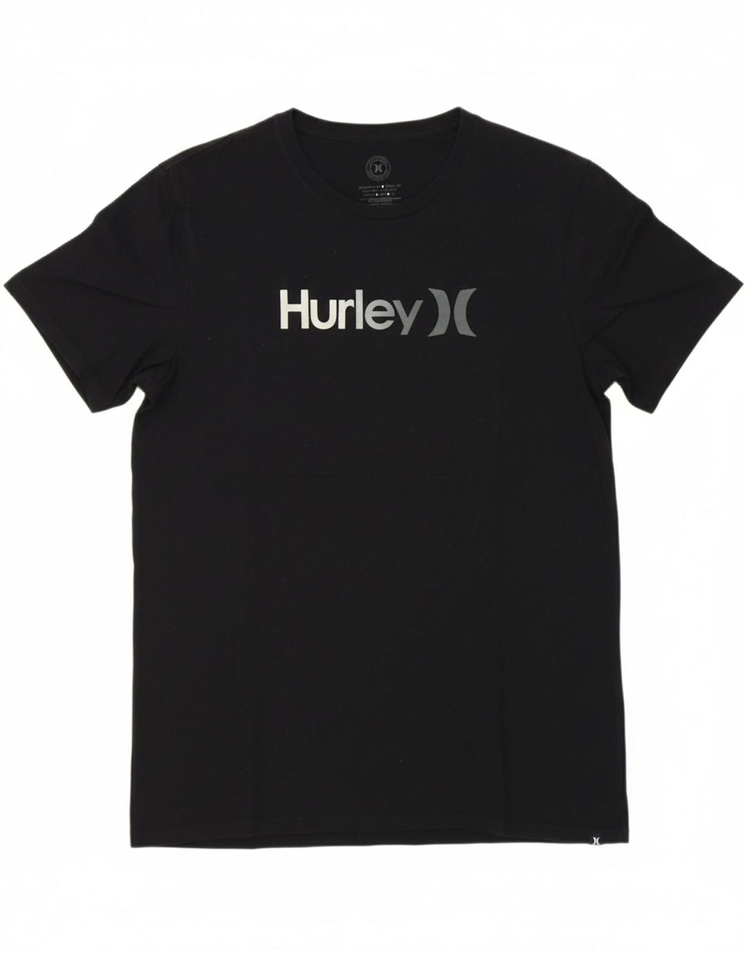 HURLEY Mens Graphic T-Shirt Top Large Black Vintage Hurley and Second-Hand Hurley from Messina Hembry 