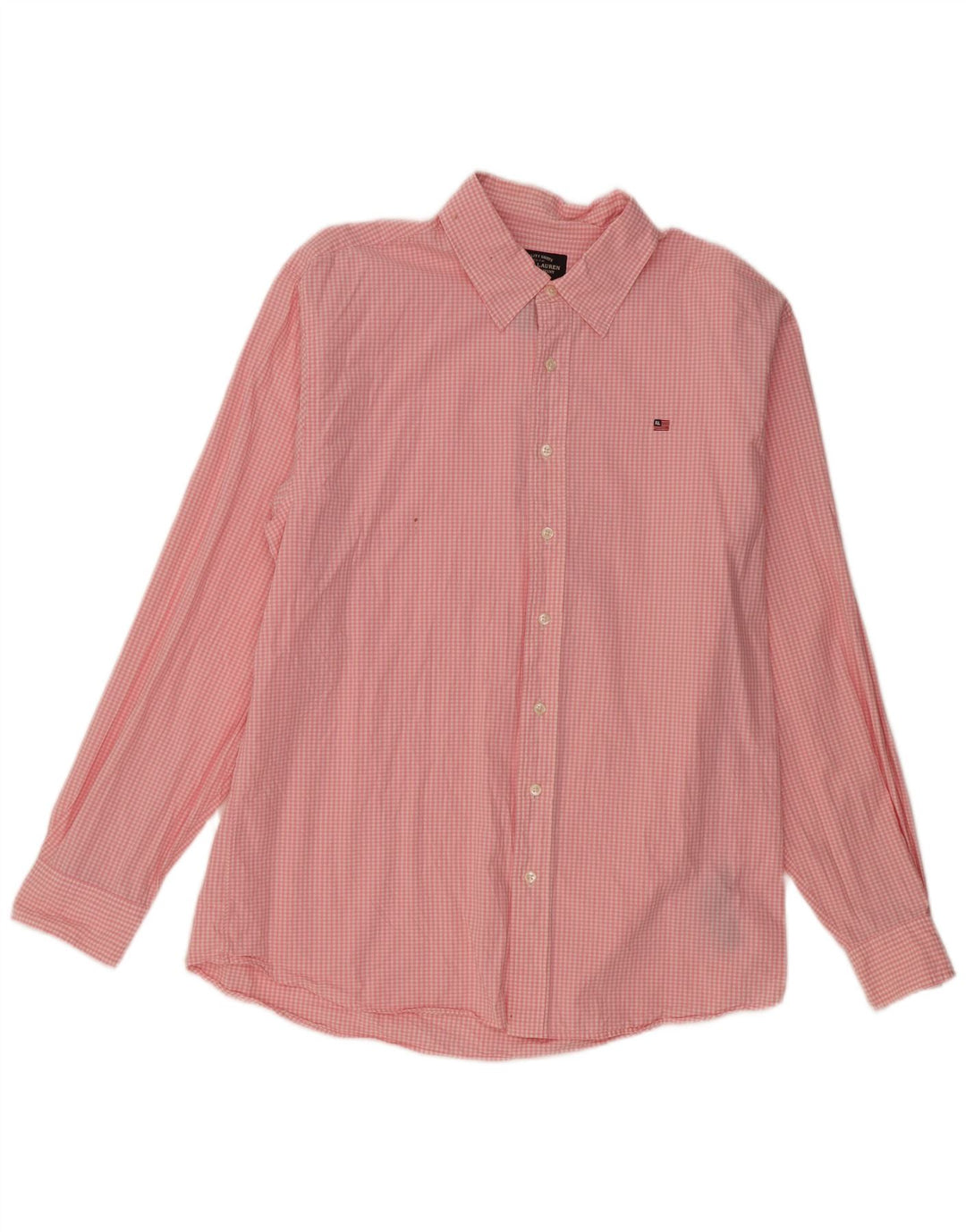 Cămașă pentru bărbați RALPH LAUREN XL, bumbac vichy roz