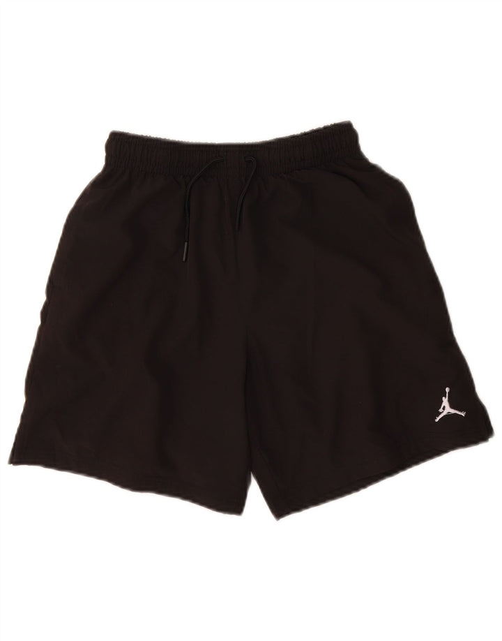 Pantaloni scurți sport Jordan pentru băieți 10-11 ani, mediu negru