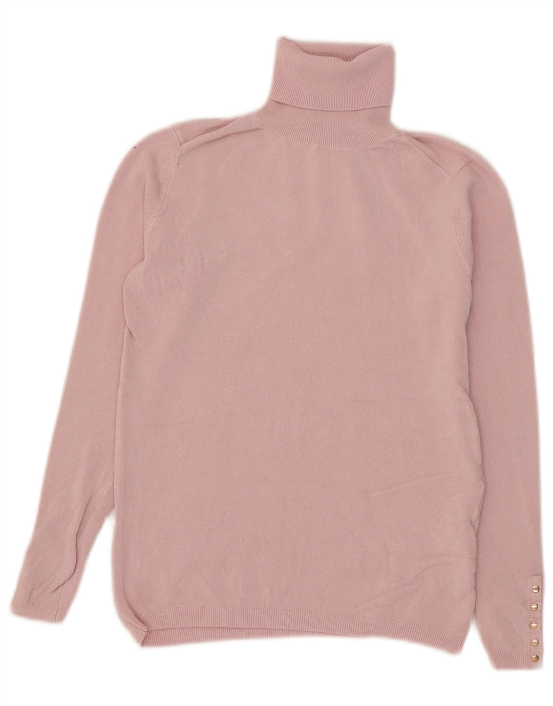 Pulover cu gât rulat Zara pentru femei UK 10 mic, roz, viscoză