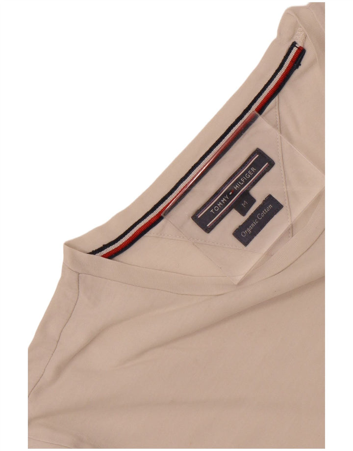 Tricou grafic Tommy Hilfiger pentru bărbați Top mediu din bumbac alb