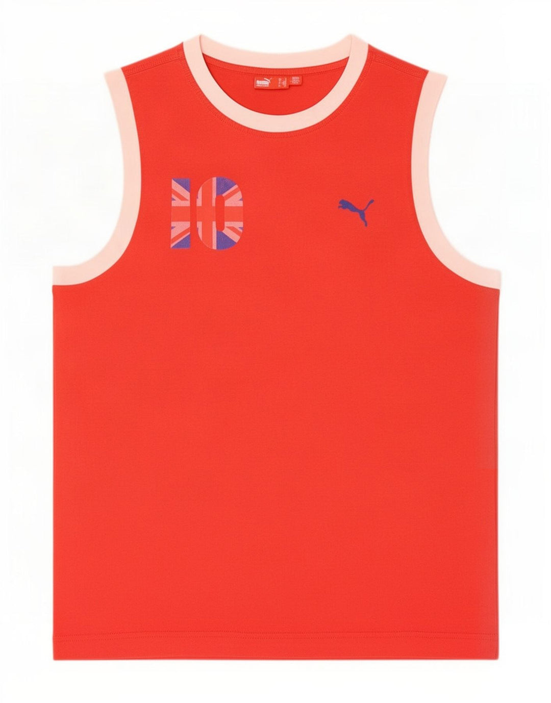 Vestă grafică pentru bărbați Puma, roșu mediu, color block
