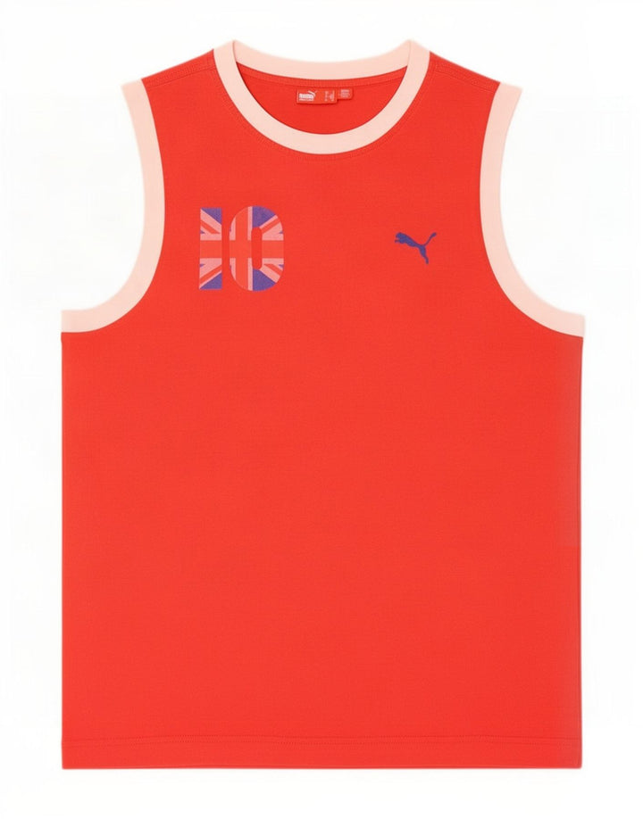 Vestă grafică pentru bărbați Puma, roșu mediu, color block