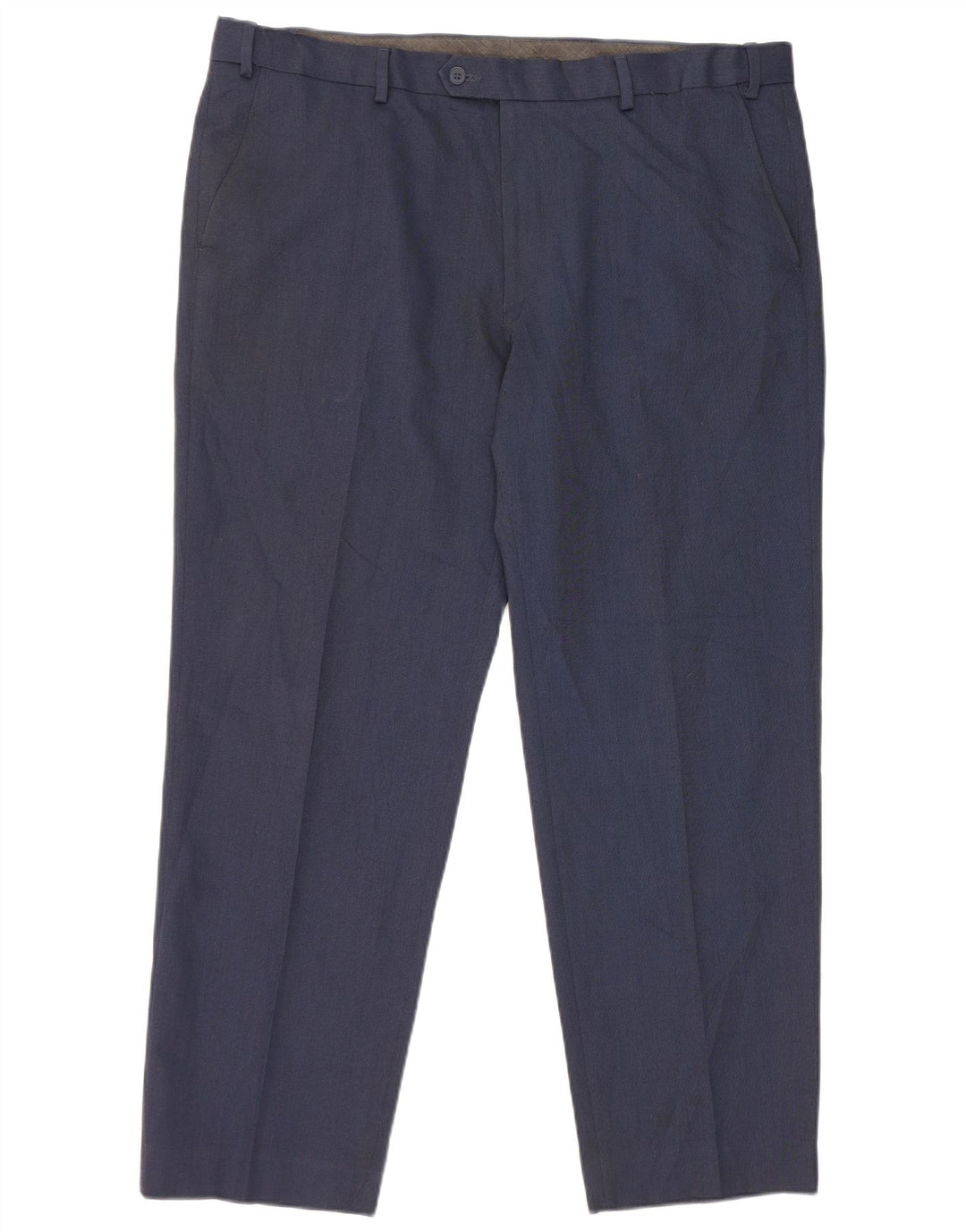 Pantaloni de costum pentru bărbați Marks & Spencer, cu ajustare normală, L40 L29, poliester bleumarin