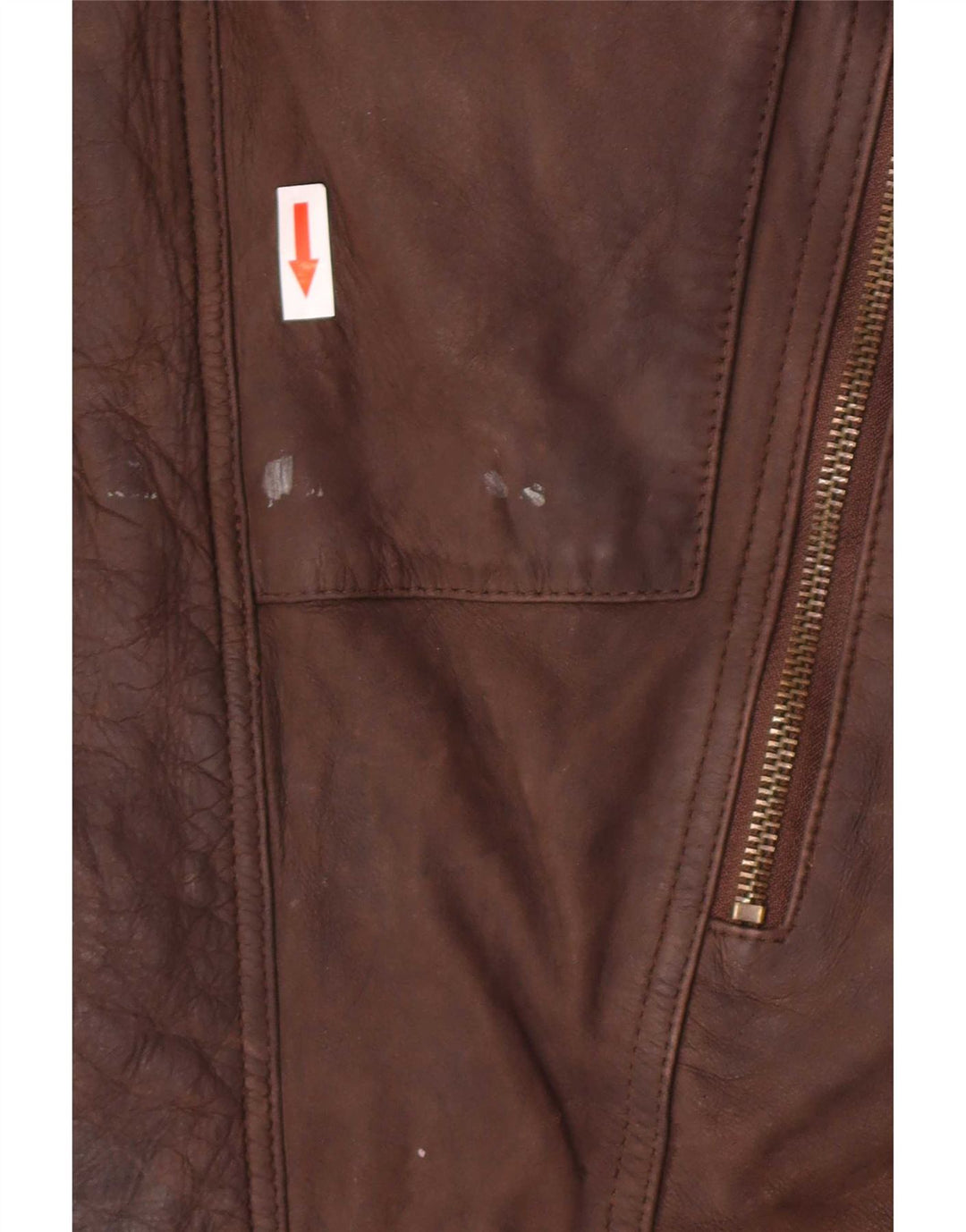 Jachetă de piele vintage pentru bărbați UK 40 mare maro