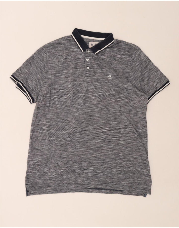 PENGUIN Tricou polo pentru bărbați XL, bumbac cu pete gri