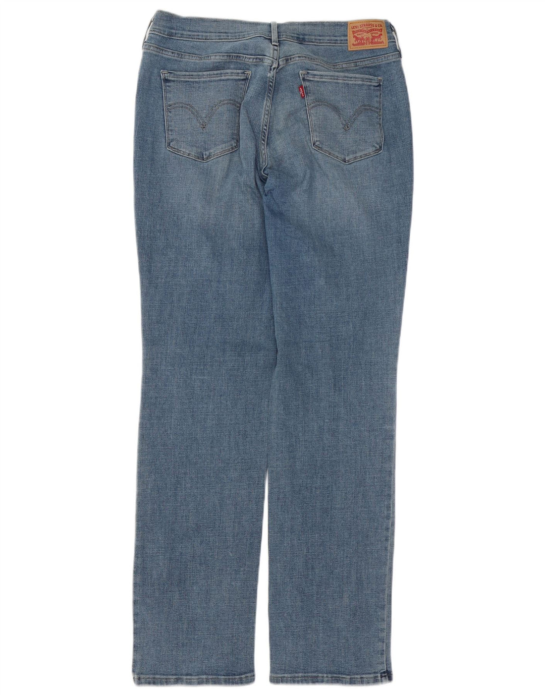 Blugi lungi drepti pentru femei LEVI'S US 10 Large W30 L34 Blue Bumbac