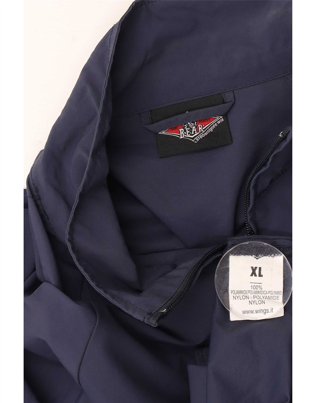 Bear Mens Trening Top Jacket XL Bleumarin Poliamidă