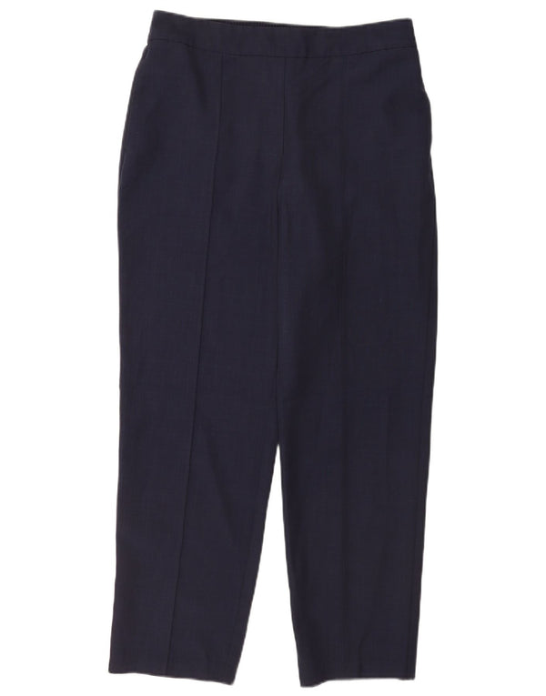 Pantaloni chino pentru femei Marks & Spencer UK 14 Large W32 L27 Bleumarin Check