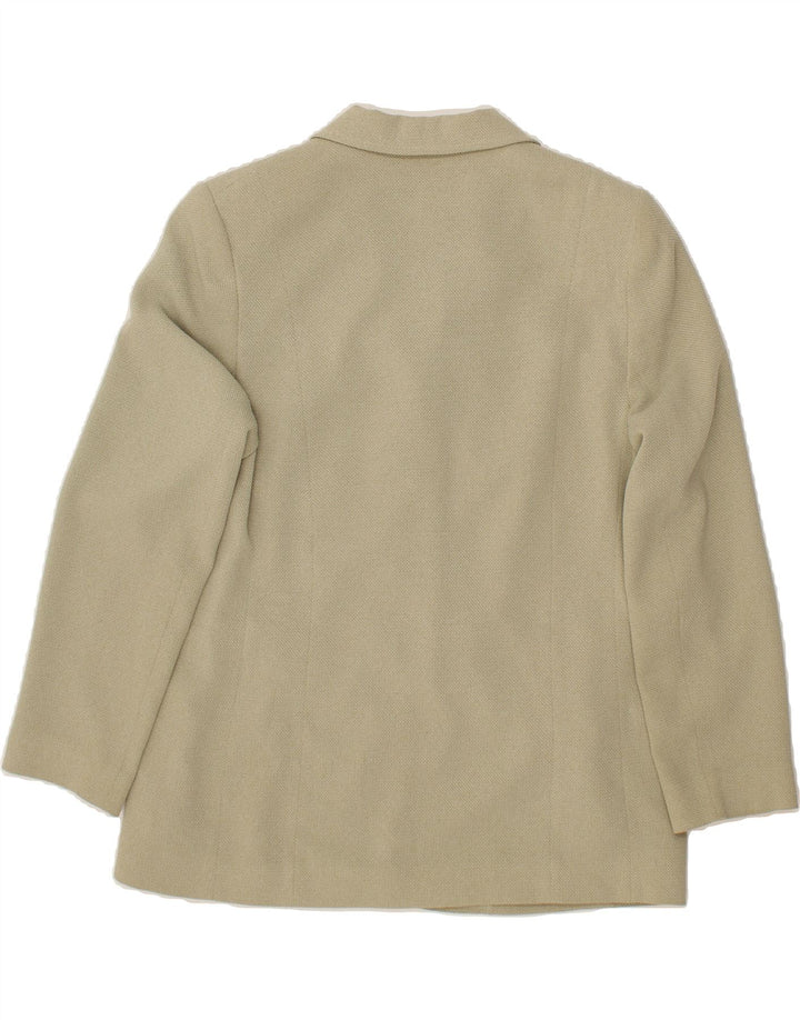 EASTEX Womens 4 Button Blazer Jacket UK 16 Large Beige Polyester Vintage Eastex and Second-Hand Eastex from Messina Hembry 