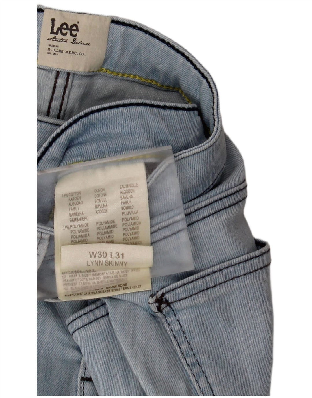 Blugi skinny LEE Lynn pentru femei W30 L31 bumbac albastru