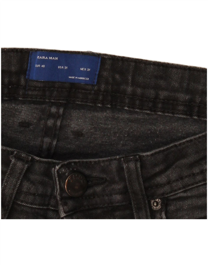 Blugi slim pentru bărbați Zara EU 40 Medium W31 L30 Negri