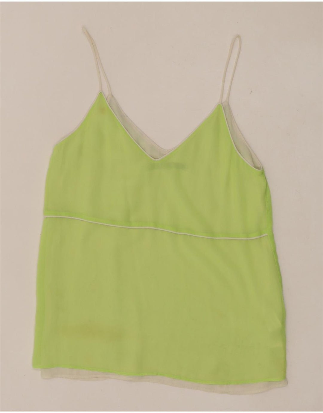 Top camis pentru femei Zara UK 10 Small Green Poliester