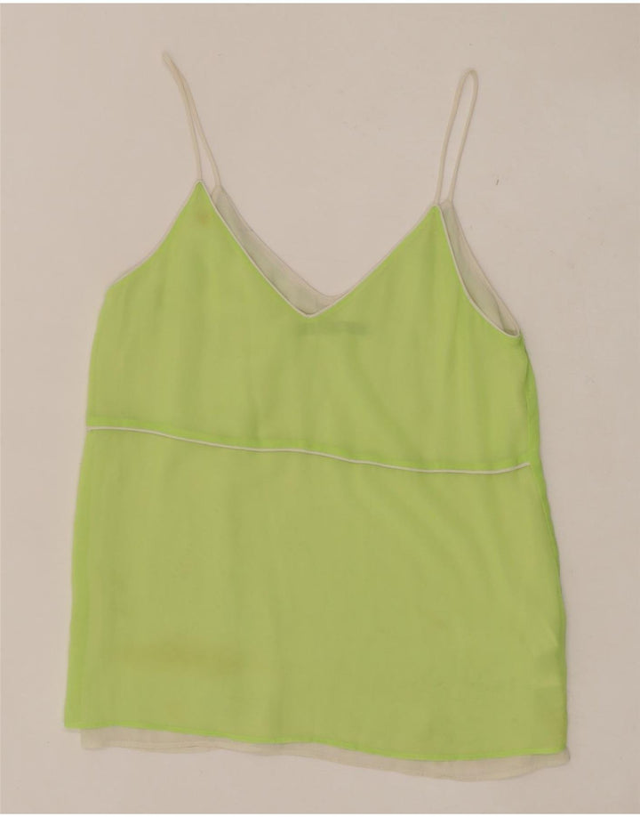 Top camis pentru femei Zara UK 10 Small Green Poliester