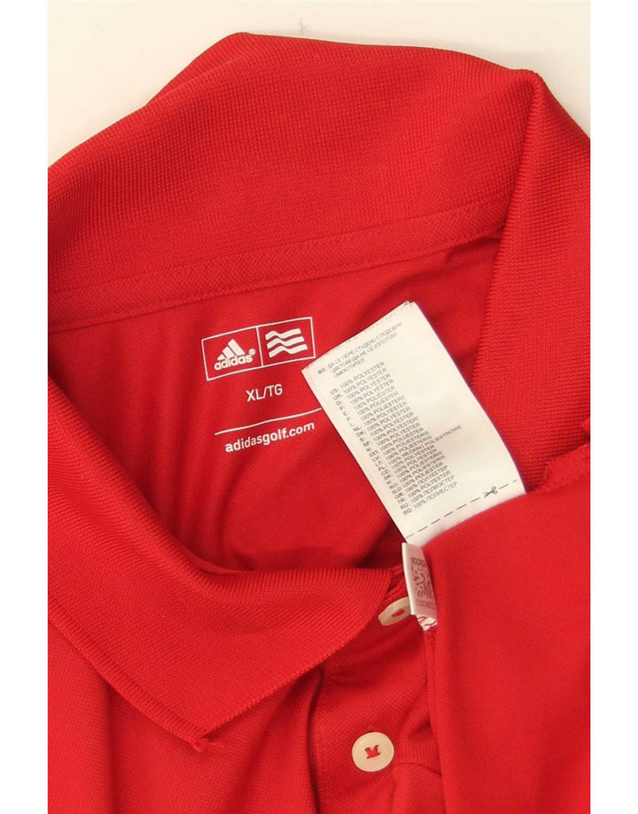 Tricou polo pentru bărbați Adidas XL poliester roșu