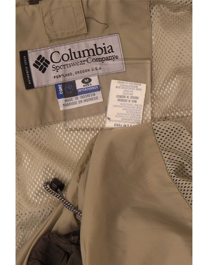 Jachetă de ploaie Columbia Interchange pentru bărbați Marea Britanie 38, maro mediu, nailon color bloc