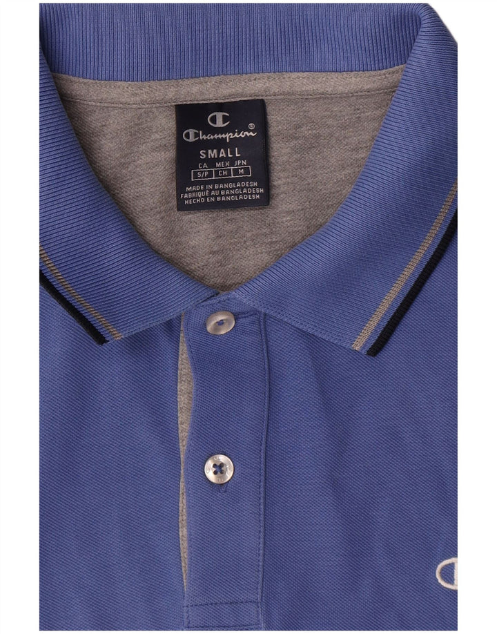 Tricou polo Champion pentru bărbați, bumbac albastru mic