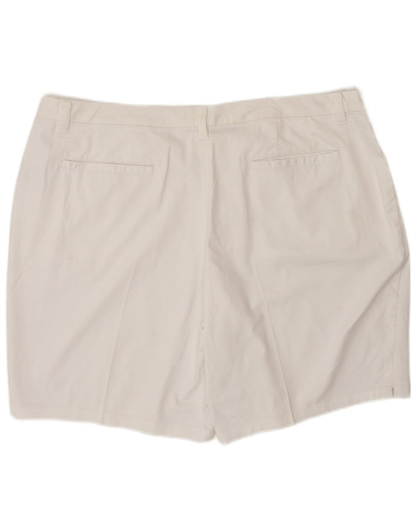 Pantaloni scurti chino Dri Fit Nike pentru femei UK 20 2XL W38 L8 Bumbac alb