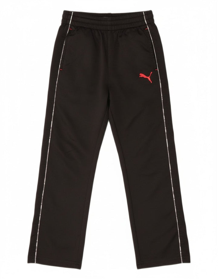 Pantaloni de trening Puma pentru baieti 5-6 ani poliester negru