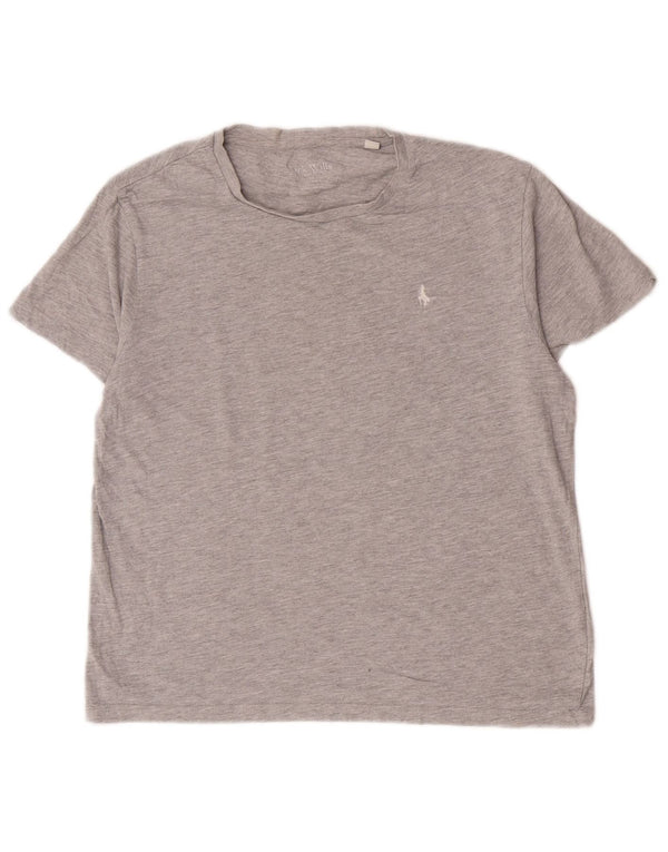 Tricou supradimensionat Jack Wills pentru femei Top UK 10 Small Grey Bumbac