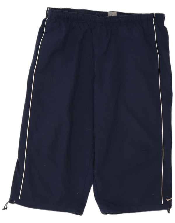 Pantaloni scurți sport Nike pentru bărbați XL, bleumarin, poliester cu dungi