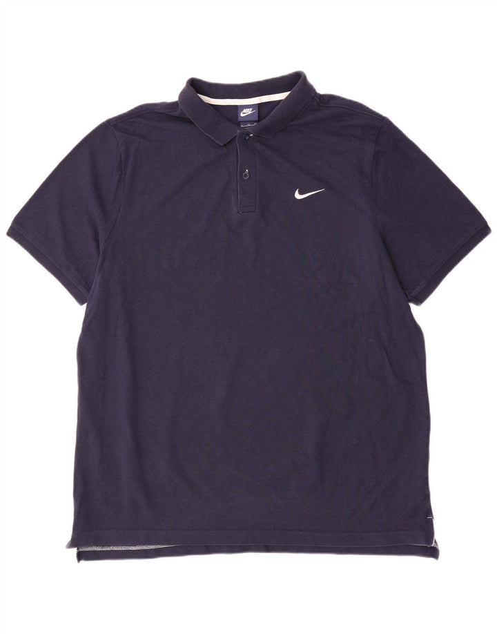 Tricou polo pentru bărbați NIKE XL, bumbac bleumarin