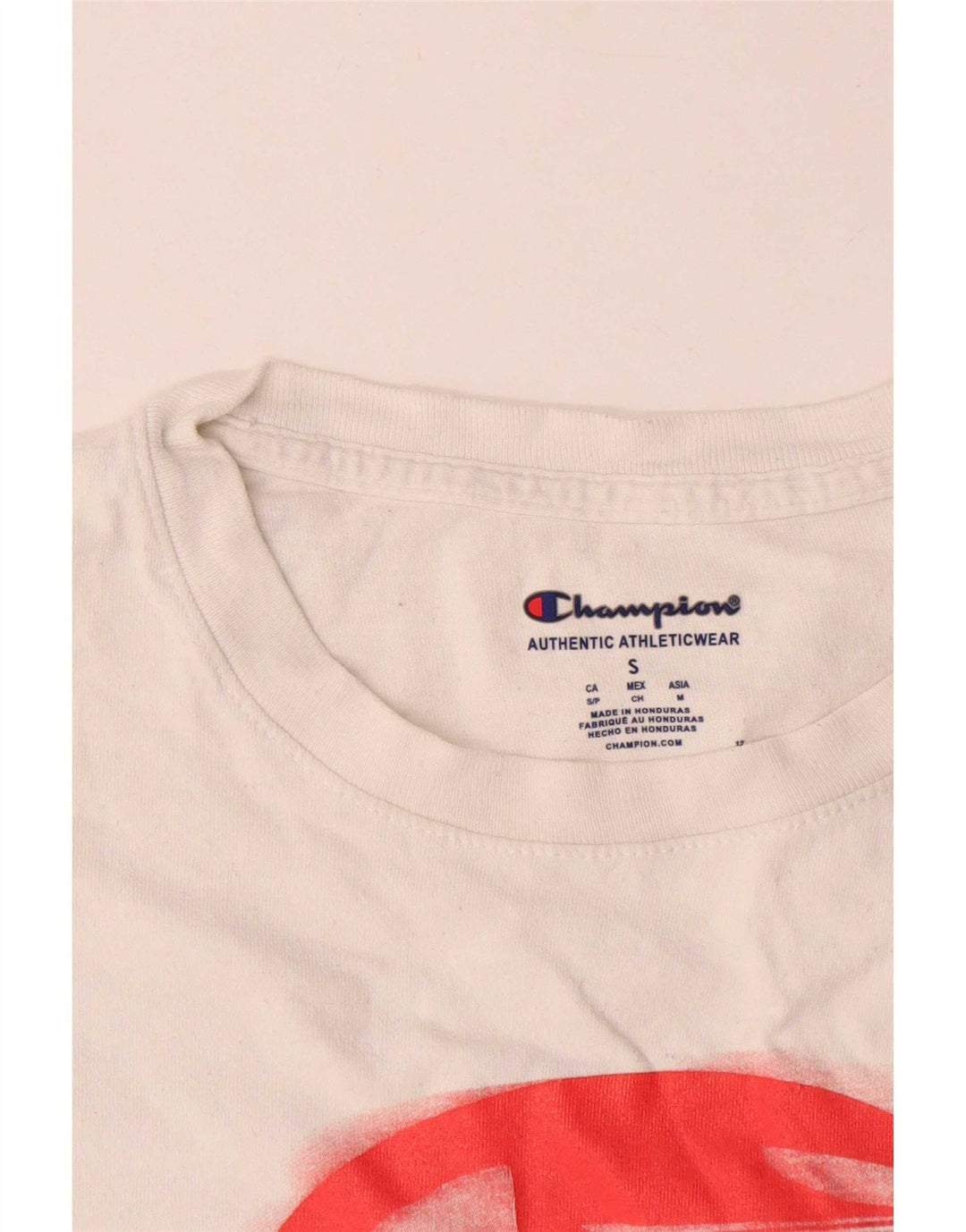 Tricou grafic Champion pentru bărbați Top mic alb
