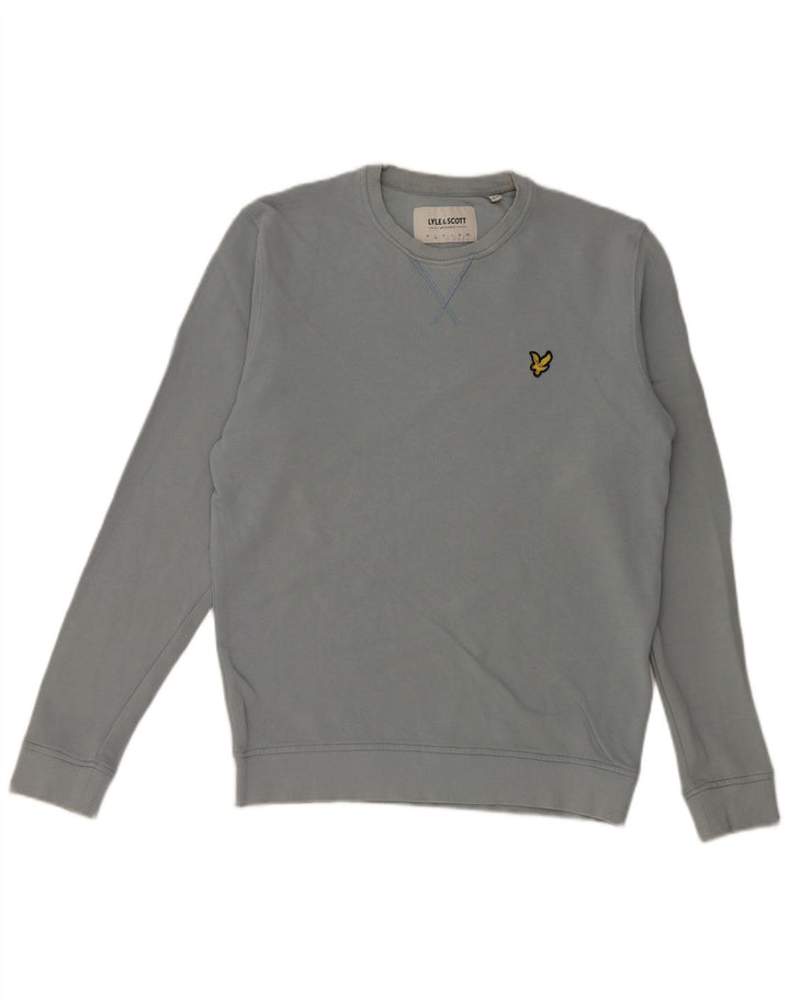 Hanorac pentru bărbați Lyle & Scott Pulover mic, albastru, bumbac