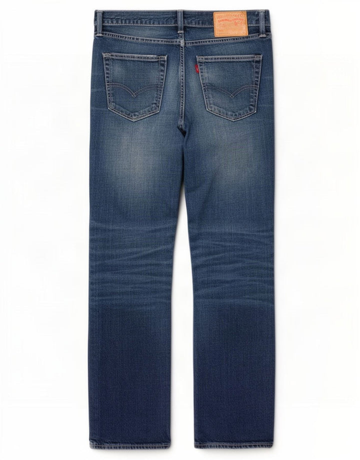 Blugi pentru bărbați Levi's 527 Bootcut W34 L32 Bumbac albastru
