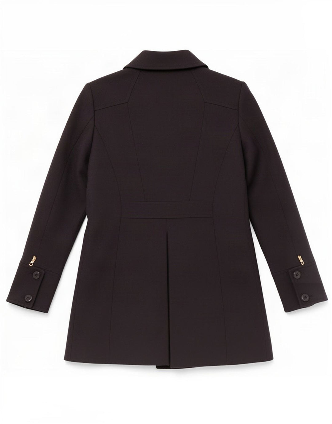 Reiss Womens Double Breasted Coat UK 12 Medium Bleumarin Poliester