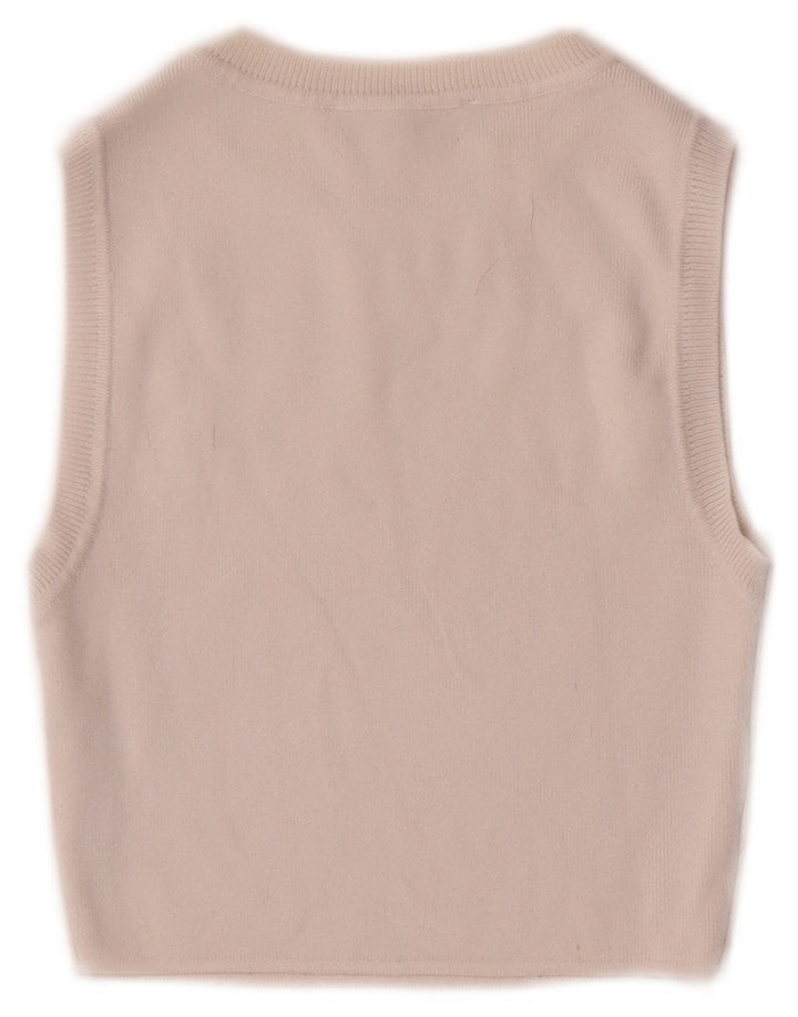 Top cu vestă pentru femei Zara UK 8 Small White Viscose
