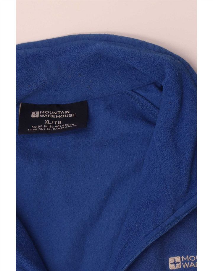 Pulover pentru bărbați Mountain Warehouse, cu fermoar și gât, XL, poliester, albastru