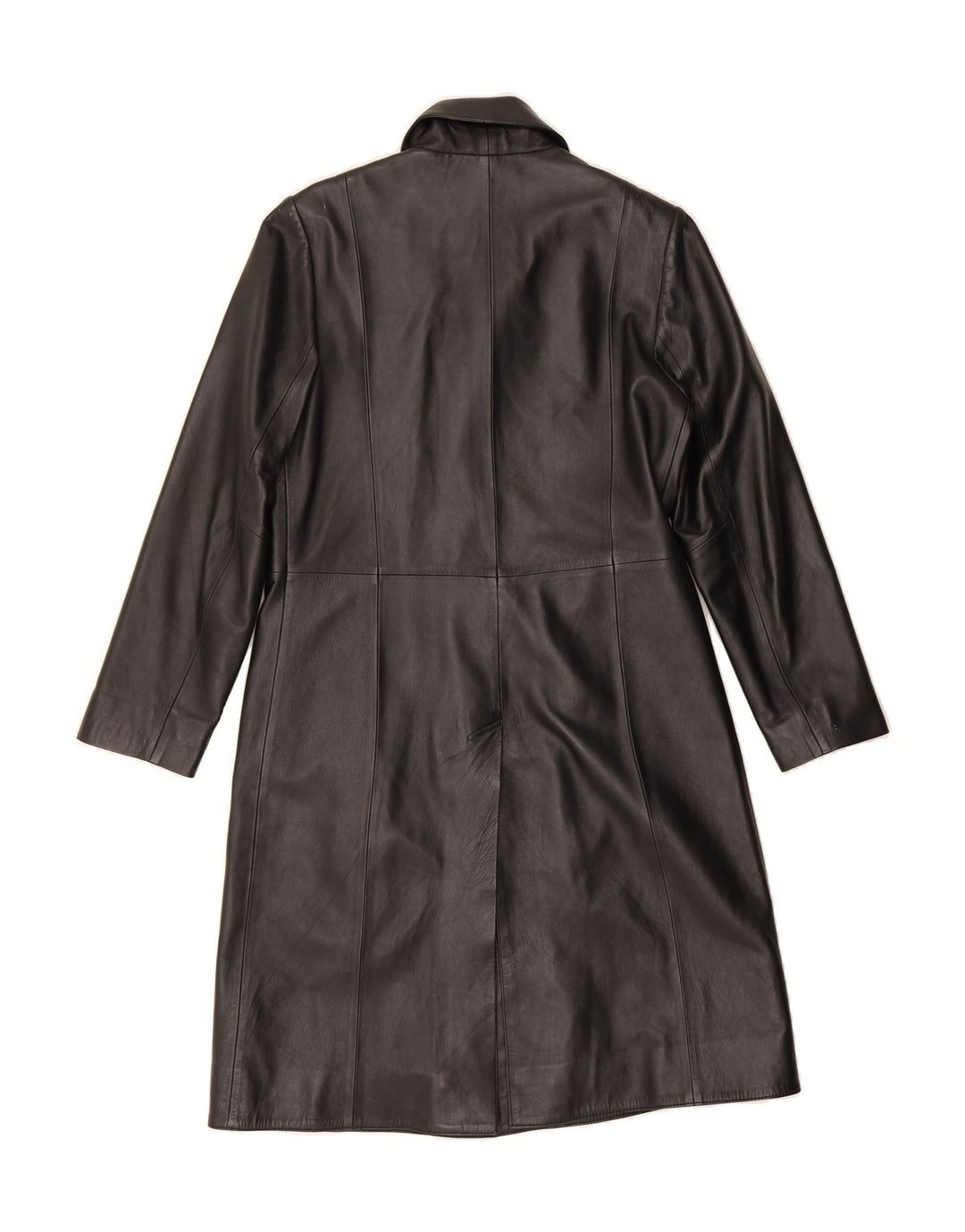 LLD Womens Leather Coat UK 12 Medium Black Leather Vintage LLD and Second-Hand LLD from Messina Hembry 