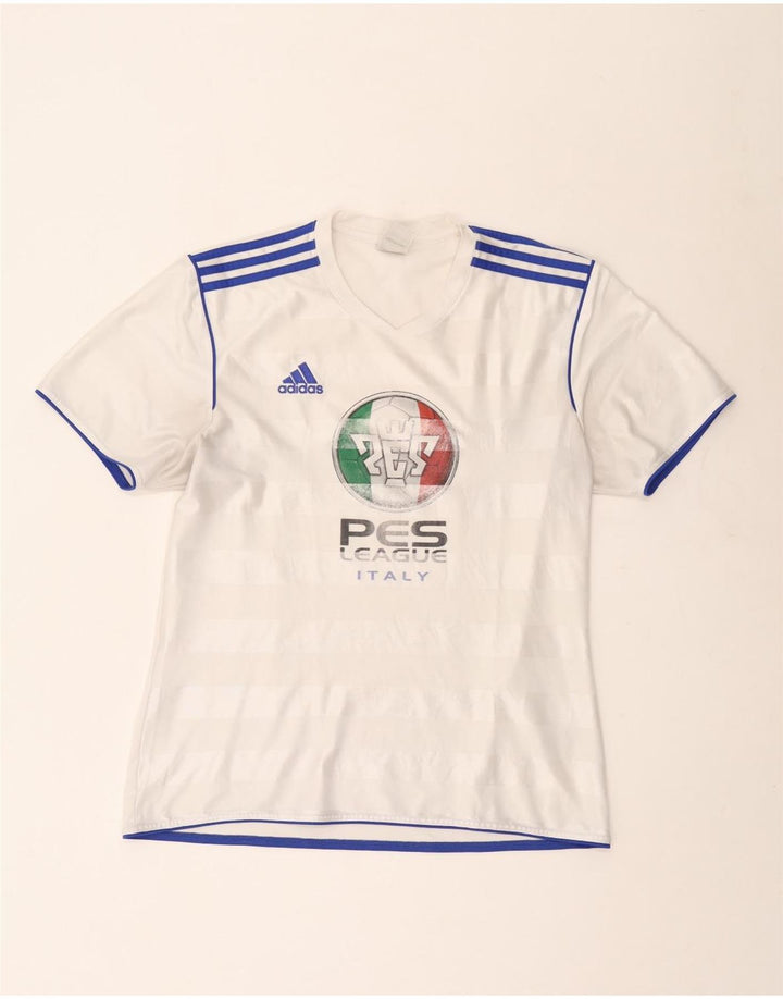 Tricou grafic pentru bărbați Adidas Top mare, alb, poliester
